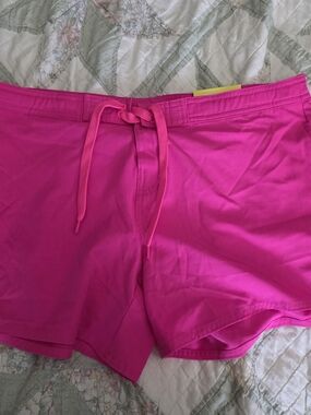 Women’s Athletic Swim Shorts in Hot Pink — Performance Fit